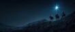 © JK_kyoto - A supernatural scene depicts the wise men following the star of Bethlehem, their journey illuminated by its brilliant, otherworldly light