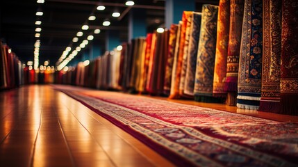 Canvas Print - Carpet shop in the middle east  