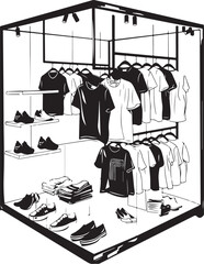 clothes in shop