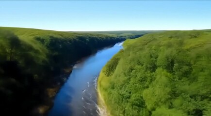 Wall Mural - Views of hills and fresh nature