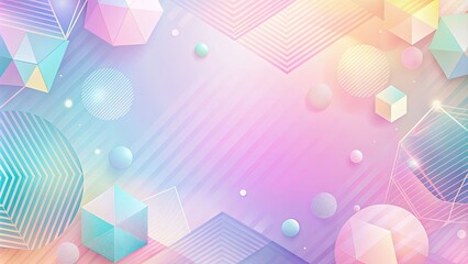 Poster - Abstract background with soft pastel colors and geometric shapes , pastel, abstract, background, geometric, shapes, soft