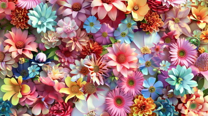 Wall Mural - flower background, colorful, flower backdrop