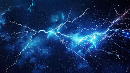 Electric Storm in the Night Sky