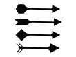 ©  V T S - black bow arrow icon set vector