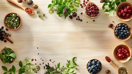 Poster - Elderberry-Inspired Culinary Layout Celebrating Natural Digestive Wellness