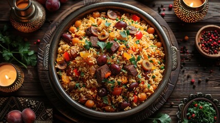 Canvas Print - Delicious Middle Eastern Rice Dish