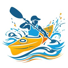 Wall Mural - Kayaking Adventure on Water