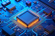 © mehedihasanemon - powerful computer processor microchip with the word representing artificial intelligence, AI technology