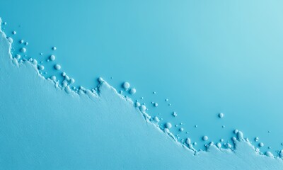 Wall Mural - Abstract blue background with textured line and small spheres