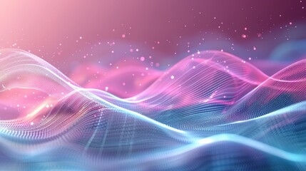 Wall Mural - Vibrant 3D Sound Wave Pattern - Dynamic Music Background in Abstract Colors