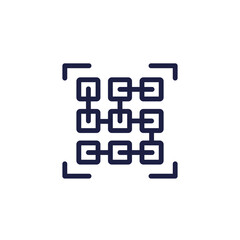 Sticker - pattern recognition icon in line style