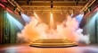 © Creative GFX - Empty performing stage with spotlight background