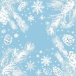 © wanna - Christmas winter background with snowflakes