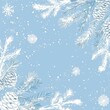 © wanna - Christmas winter background with snowflakes