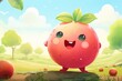 © Hanna Haradzetska - Guava with a big smile and rosy cheeks, standing in a sunny field