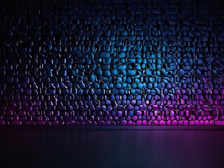 Gradient background with ultraviolet shine on dark backdrop. Wallpaper template design