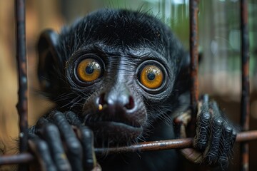 A wildlife sanctuary where rescued animals are being cared for by dedicated staff and volunteers. 