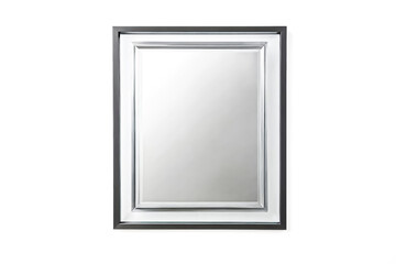 Sticker - Modern Black Frame Mirror with Double Beveled Edge