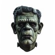 © PUKPIK - Frankenstein's Monster Clipart for Halloween Design - 3D Green and Grey Illustration on White Background