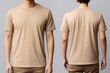 © Rawpixel.com - Blank beige t-shirt mockup clothing apparel man.