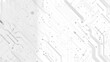 © Nayyab - Abstract grey circuit line technology pattern on white background, futuristic vector illustration of digital circuitry design for tech backgrounds and electronic innovation concepts