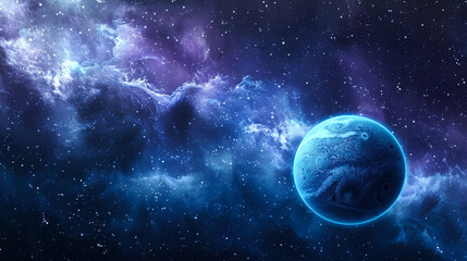 Wall Mural - background venus on deep space and nebula