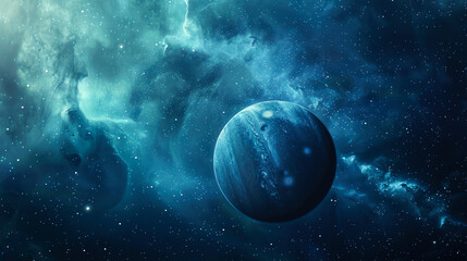 Wall Mural - background venus on deep space and nebula