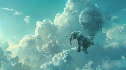 Canvas Print - Elephant in the Sky