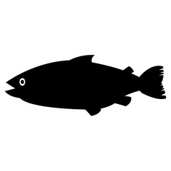 Poster - Fish icon vector. Aquarium illustration sign. Ocean symbol. Sea ​​life logo.