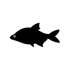 Poster - Fish icon vector. Aquarium illustration sign. Ocean symbol. Sea ​​life logo.