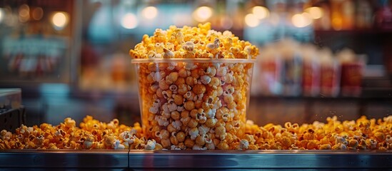 Wall Mural - A Bucket of Buttery Popcorn