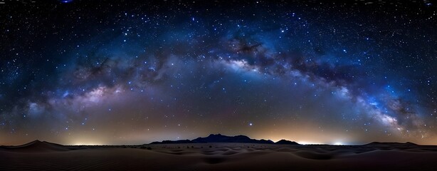 Wall Mural - night sky over desert, close-up of constellations, clear and vast, more clarity with clear light and