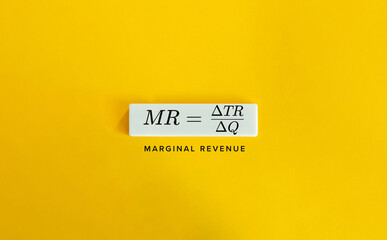 Wall Mural - Marginal Revenue Formula in Economics.