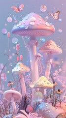 Poster - Mushroom art fungus agaric