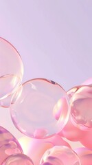 Canvas Print - Cloud pink shape balloon sphere.