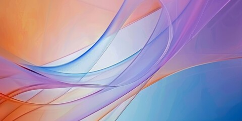 Fototapete - Abstract gradient design with colorful waves and flowing light, showcasing modern and vibrant aesthetic in a sleek, fluid composition