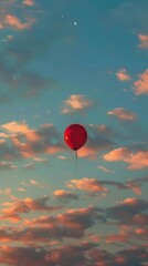 Poster - Aesthetic wallpaper balloon sky transportation.