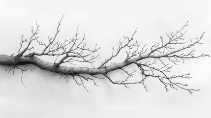 simple pencil drawing of branches.