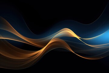 Wall Mural - Abstract flowing light waves