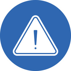 Sticker - Warning icon glyph circle icon