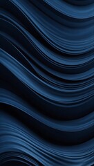 Wall Mural - Navy blue wavy abstract banner. Chic and elegant vector design