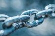 © furyon - macro shot of interlocking metal chain links sharp focus highlights the cold industrial texture while a blurred background suggests strength and connectivity