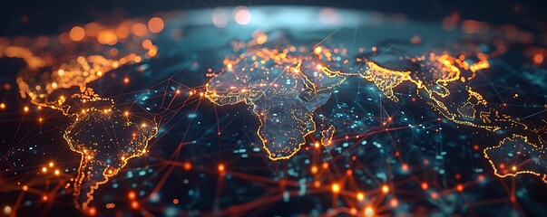 Aufkleber - Global Network Connection