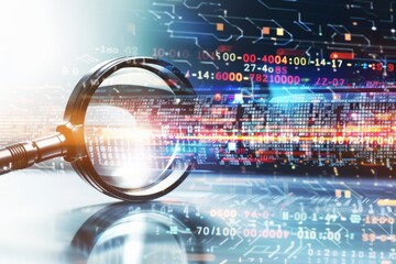 Poster - Uncovering Digital Truths: Magnifying Glass Analyzing Complex Data Codes