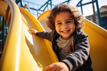 Canvas Print - Lebanese kid playground outdoors recreation.