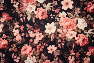 Sticker - Floral backgrounds wallpaper pattern.