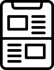 Wall Mural - mobile app development process showing wireframing stage icon, simple style
