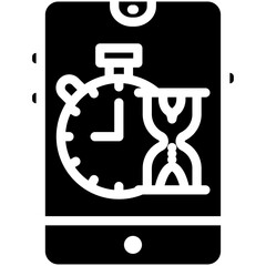 Poster - Access Time vector icon illustration of Mobile UI & UX iconset.