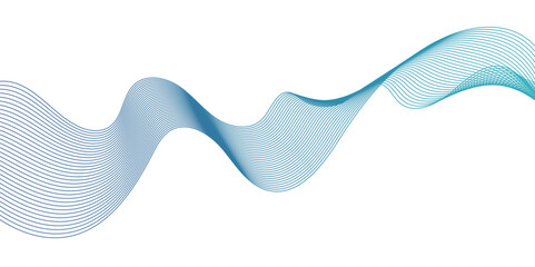 Abstract white background with smooth lines. Abstract blend wave lines and technology background. Dynamic waves vector gradient line soft blend.	
