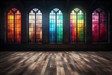 Poster - PNG Stained glass wall flooring spirituality architecture.